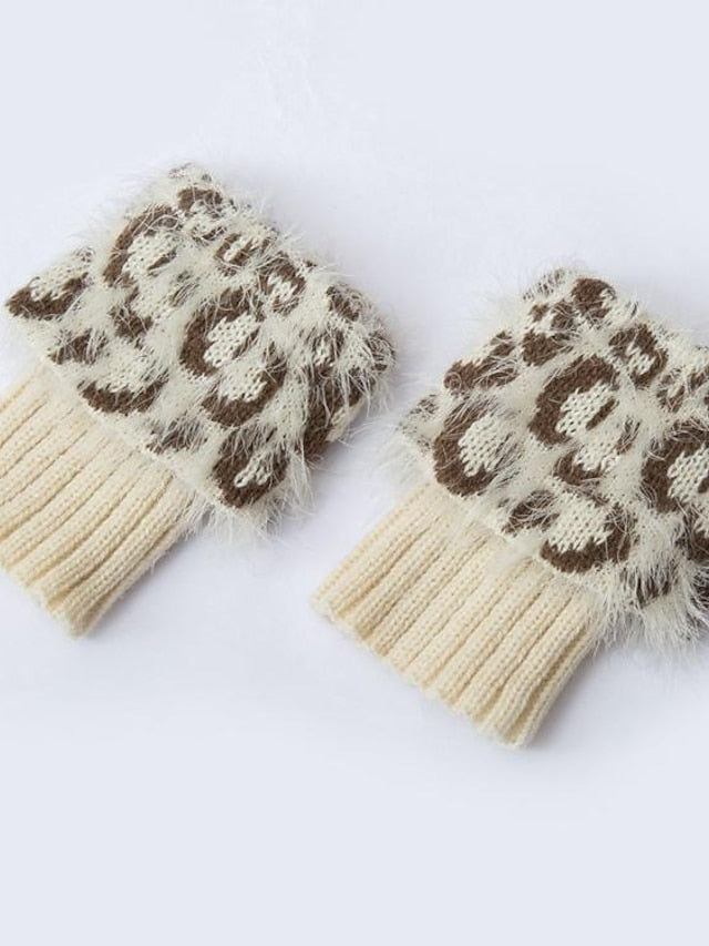 Women's Leg Warmers Boot Cuffs Work Daily Acrylic Fibers Nylon Basic Classic Warm 1 Pair - LuckyFash™