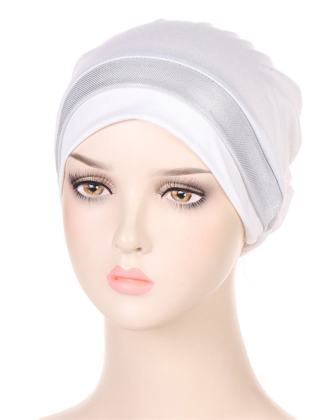 Soft Stretchy Under Scarf Cap for Women Soild Color Inner Hijab Bonnet Muslim Under Hijab Turban Hat for Women - LuckyFash™