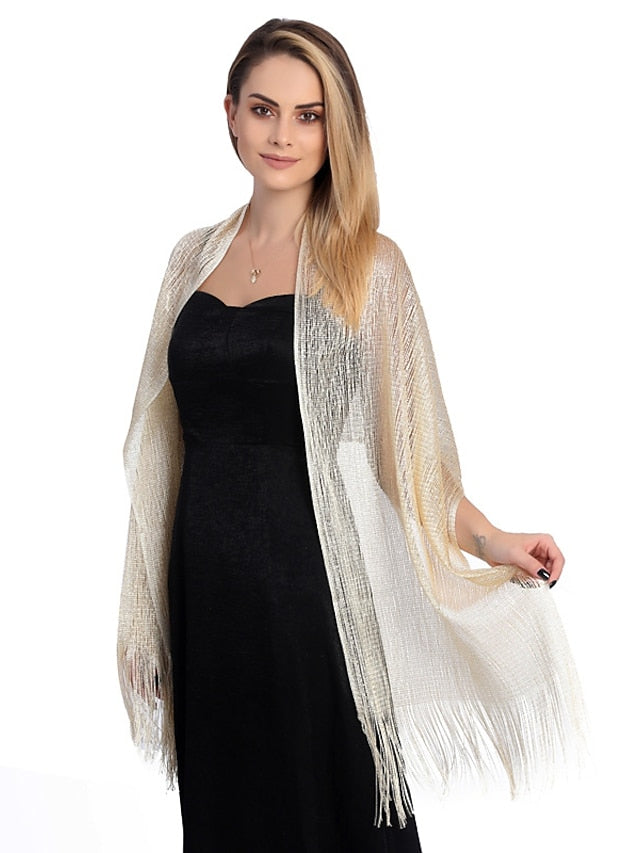 Women's Scarves Shawl Party Daily Solid / Plain Color Polyester / Viscose Formal Casual Bohemia 1 PC - LuckyFash™