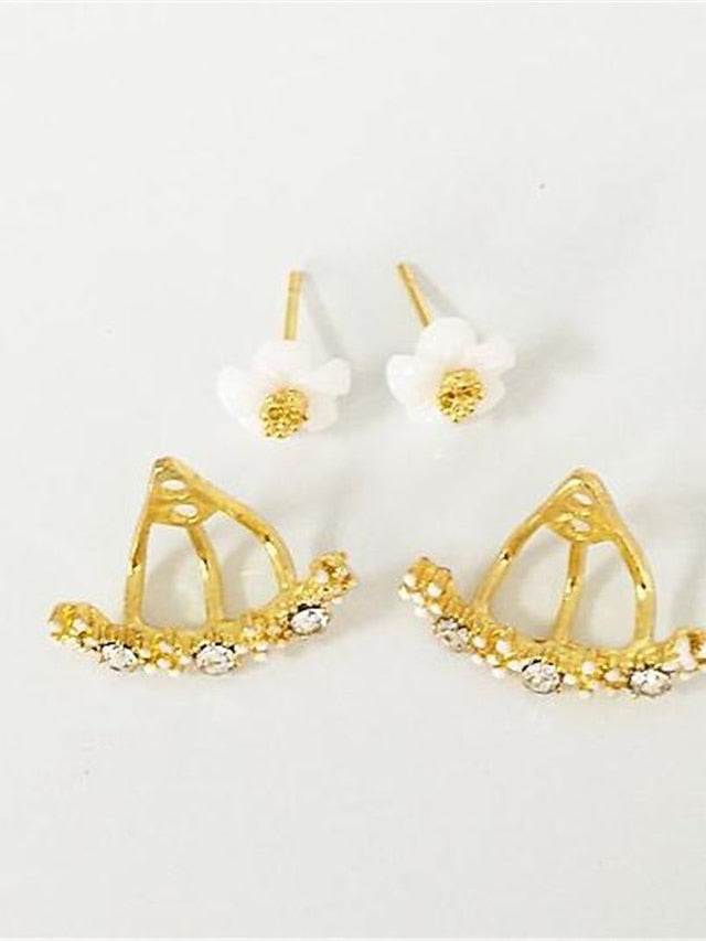 Women's Earrings Chic & Modern Street Flower Earring / Gold / Silver / Fall / Winter / Spring - LuckyFash™
