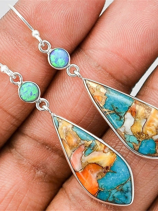 Women's Earrings Ethnic Style Outdoor Color Block Earring - LuckyFash™