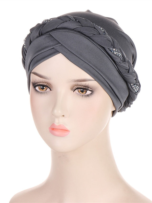 Comfortable Turban Cap for Women Soft Stretch Braid Muslim Hats Female Inner Hijab Caps Indian Bonnet Wrap Head Scarf - LuckyFash™