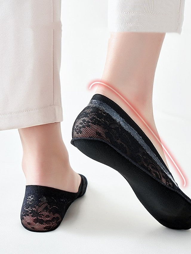 Women's No Show Socks Work Daily Holiday Solid Color Polyester Casual Cute Casual / Daily 1 Pair - LuckyFash™
