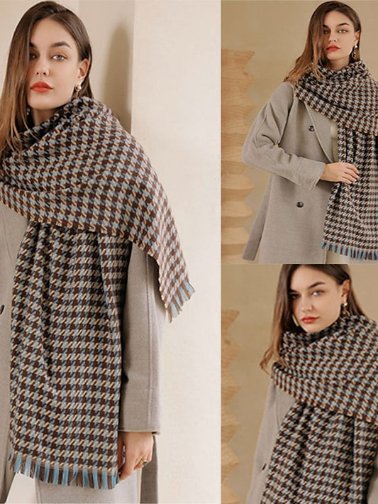 Scarves Shawl Daily Holiday Polyester Vintage Retro Warm Casual / Daily 1 PC for Women - LuckyFash™