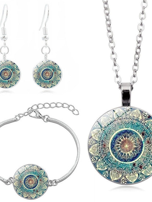Women's necklace Chic & Modern Street Flower Jewelry Sets / Green / Fall / Winter / Spring / Summer - LuckyFash™