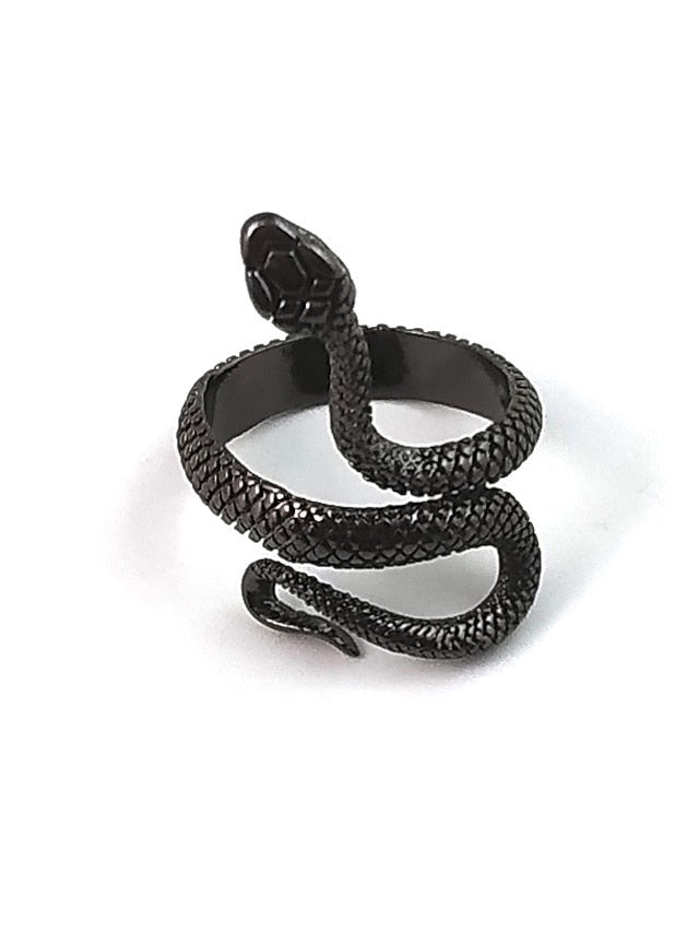 1PC Ring Adjustable Ring For Women's Holiday Date Alloy Classic Snake - LuckyFash™
