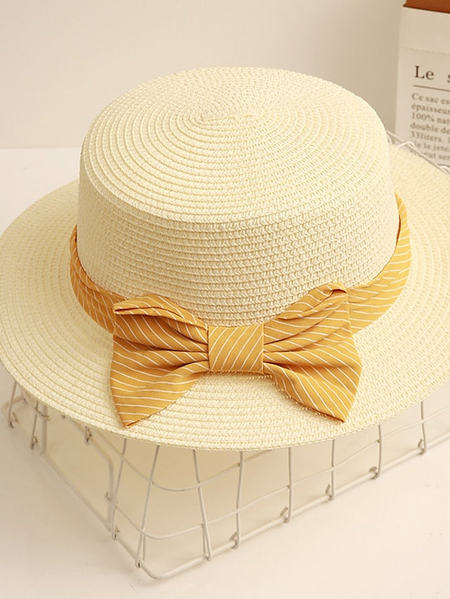 Women's Sun Hat Straw Hat Daily Holiday Straw Vacation Casual Beach Sunscreen Casual / Daily 1 pcs - LuckyFash™