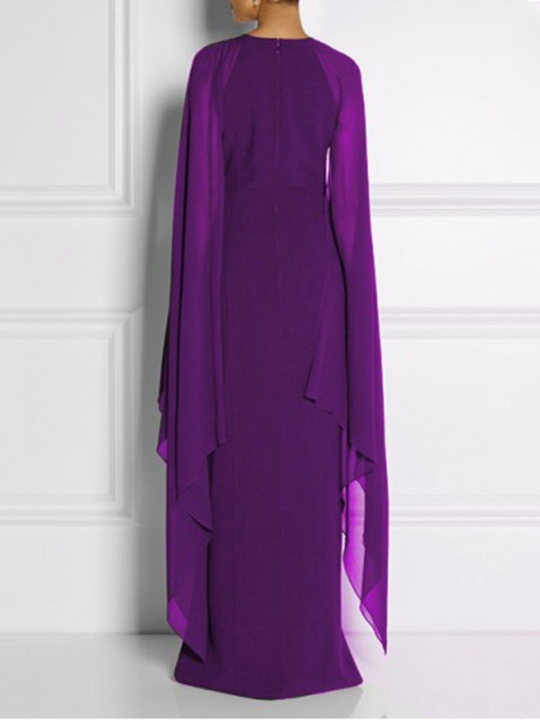 Chiffon Sleeveless Atmospheric Queen Fan Dress - LuckyFash™