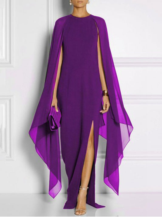 Chiffon Sleeveless Atmospheric Queen Fan Dress - LuckyFash™
