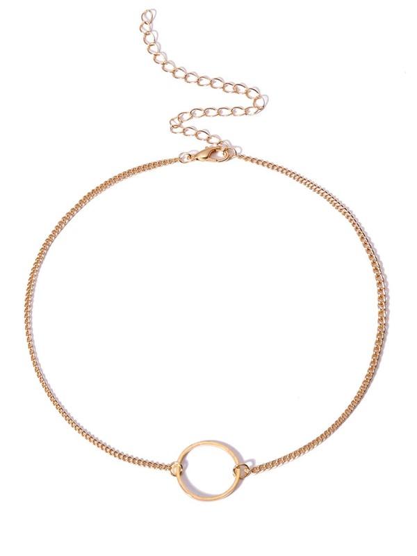 Circle Detail Choker Set 2pcs - LuckyFash™