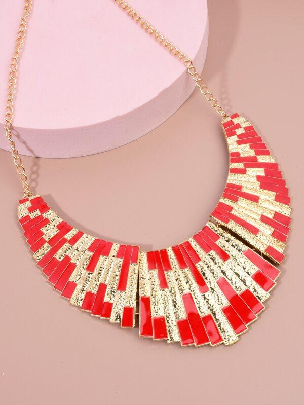 Color Block Metal Necklace - LuckyFash™