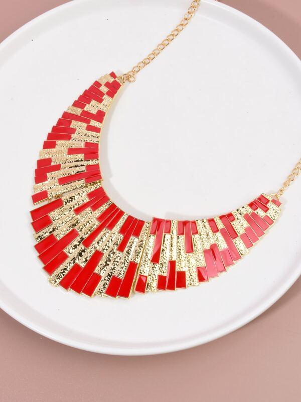 Color Block Metal Necklace - LuckyFash™