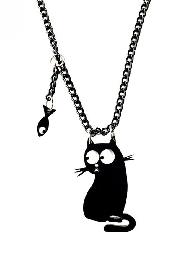 Women's necklace Outdoor Halloween Cat Necklaces - LuckyFash™