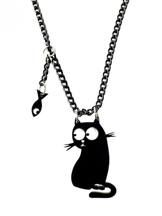Women's necklace Outdoor Halloween Cat Necklaces - LuckyFash™