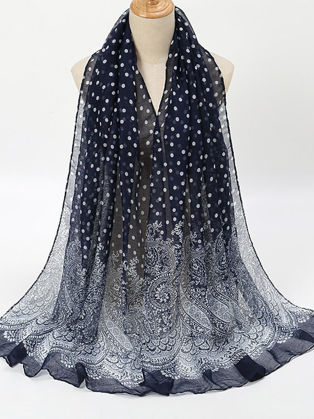 Summer Lady Dots Scarf Shawl Holiday Fashion Clothing Accessories Invierno Mujer Women Scarves Shawls - LuckyFash™