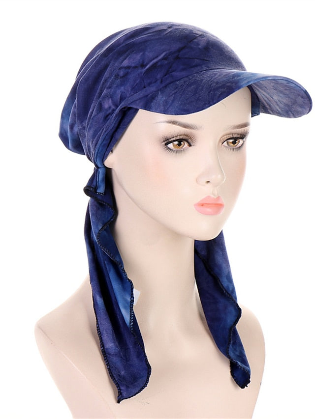 Camouflage Leopard Print Muslim Hijab Turban Hat for Women Girls Baseball Cap Sun Hats Headscarf Scarf Cap Solid Color Fashion Women Soft scarves - LuckyFash™
