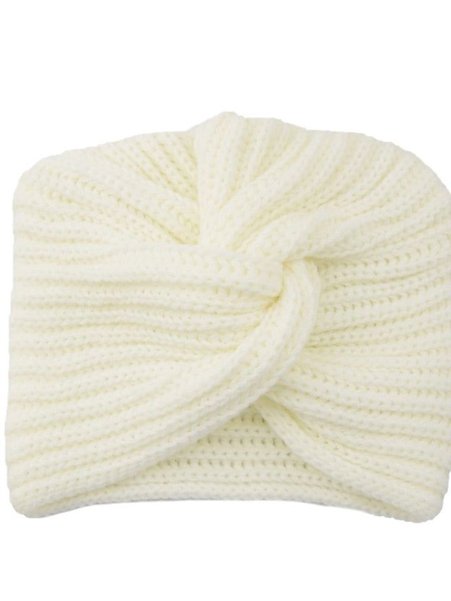 Muslim Inner Hijab Caps Bohemia Turban Cross Wrap Head Indian Hat Knitting Hijab Bonnet Turbante Cap for Women Wear - LuckyFash™