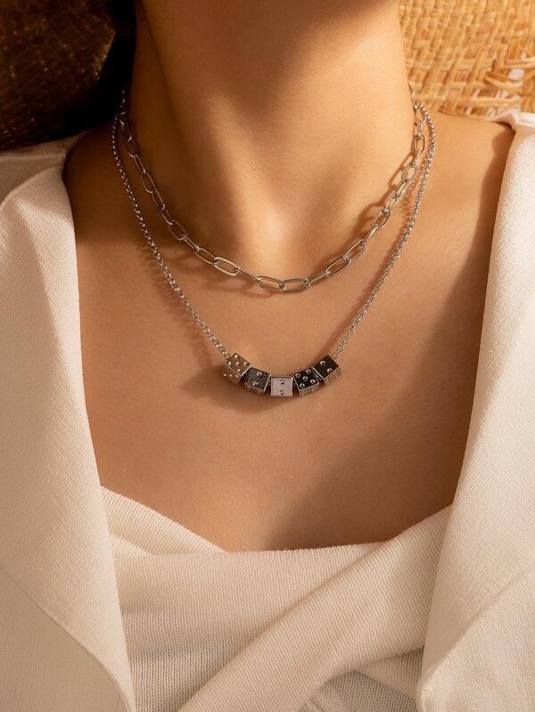 Dice Decor Layered Necklace - LuckyFash™