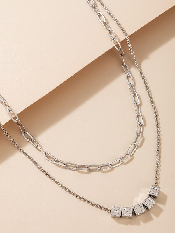 Dice Decor Layered Necklace - LuckyFash™