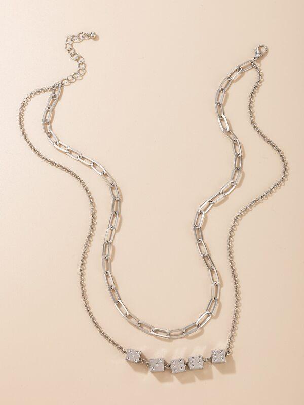 Dice Decor Layered Necklace - LuckyFash™