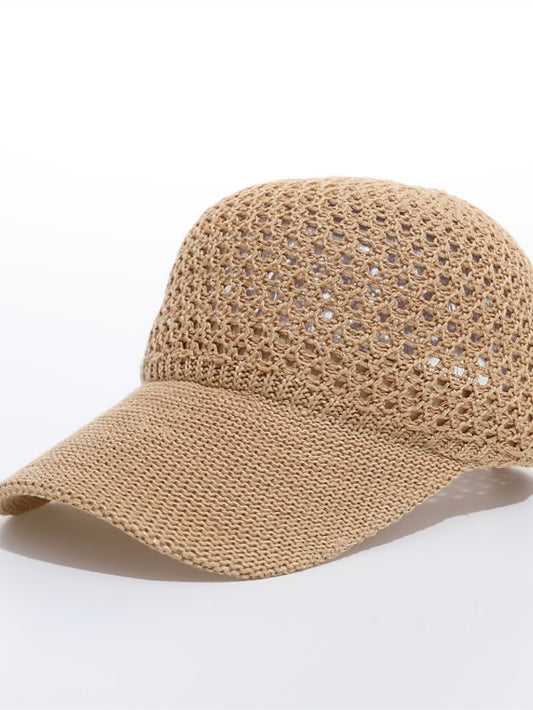 Solid Color Holiday Girls Sun Cap Breathable New Summer Cap Baseball Cap Outdoor  Womens Sunshade Hat Ponytail Cap - LuckyFash™