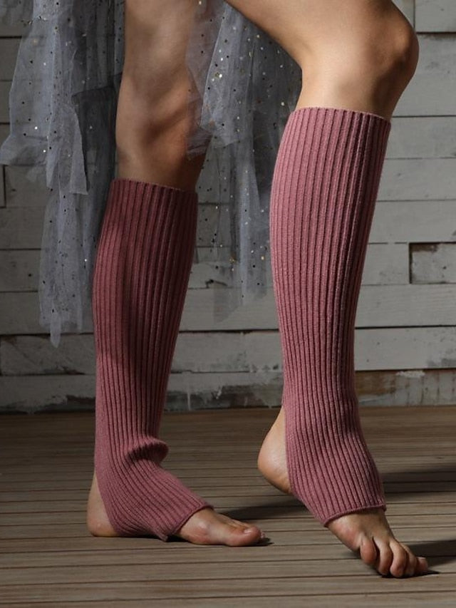 Women's Kid's Leg Warmers Boot Cuffs Home Daily Solid Color Acrylic Fibers Basic Classic Warm 1 Pair - LuckyFash™