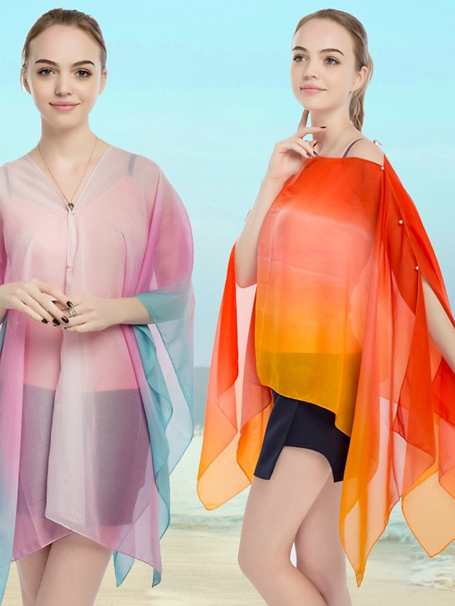 Women's Scarves Shawl Party Holiday Chiffon Vacation Casual Bohemia Sunscreen Outdoor 1 PC - LuckyFash™