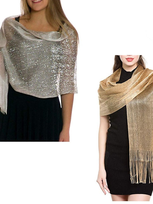 Women's Scarves Shawl Party Daily Solid / Plain Color Polyester / Viscose Formal Casual Bohemia 1 PC - LuckyFash™