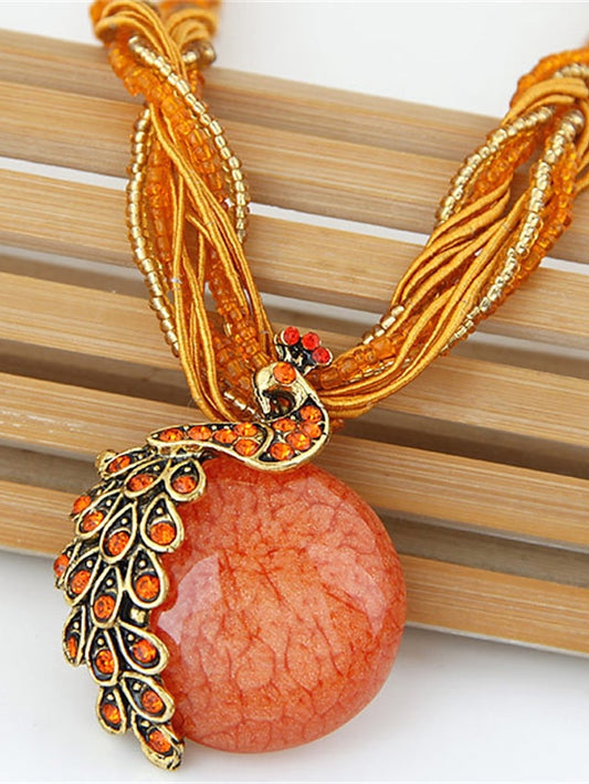 Women's necklace Ethnic Style Street Gem Necklaces - LuckyFash™