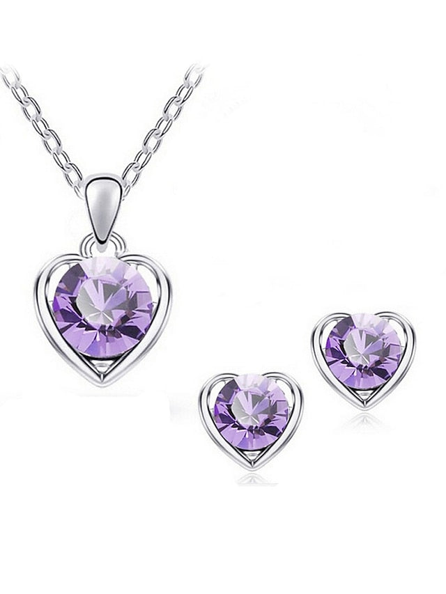 Women's necklace Fashion Outdoor Heart Jewelry Sets - LuckyFash™