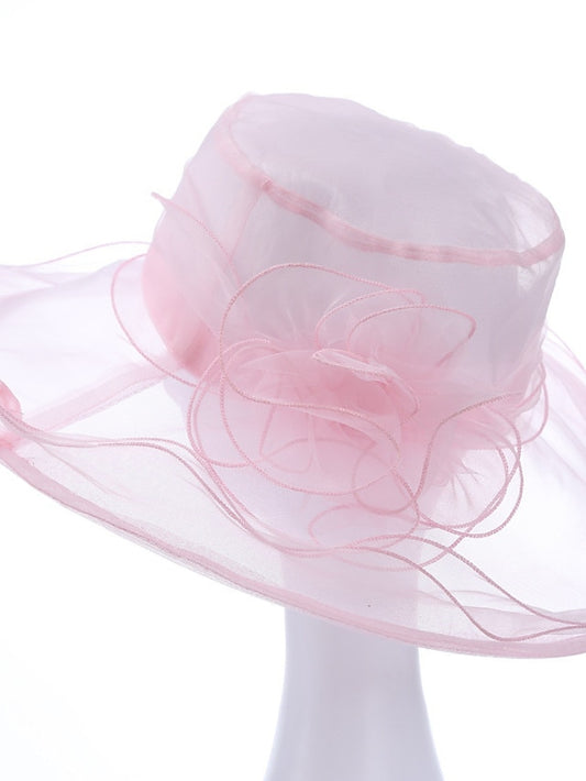 Women's Hat Bucket Hat Sun Hat Black Blue Purple Party Outdoor Dailywear Floral Floral Portable Windproof Comfort - LuckyFash™