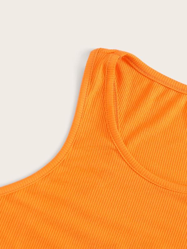 Embroidered Cherub Graphic Cropped Tank Top - LuckyFash™