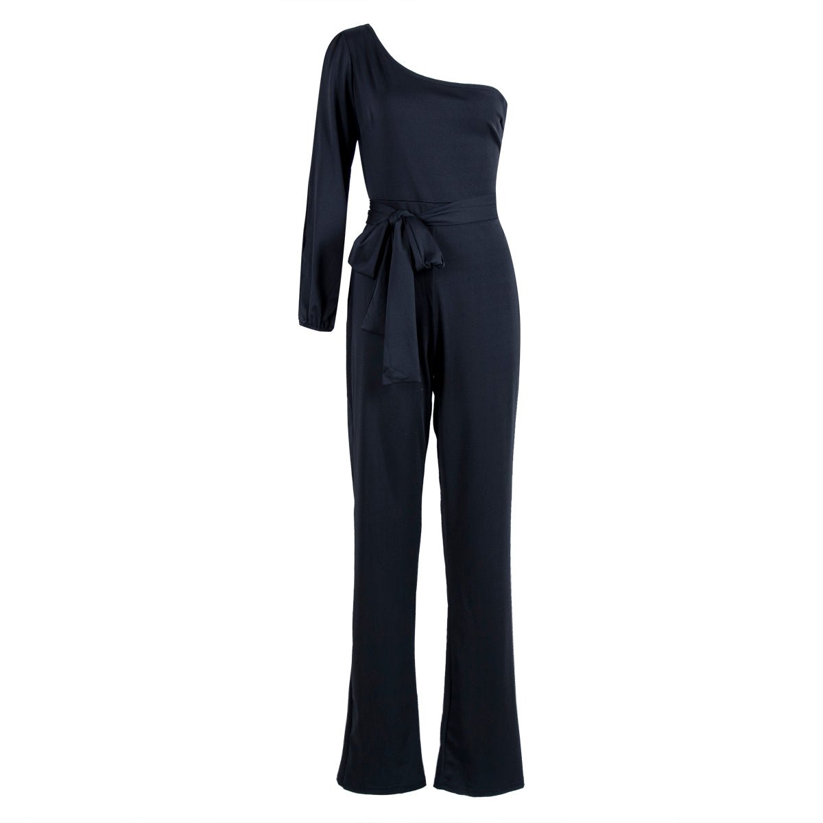 Enticing Slim High Waist One Shoulder Jumpsuit - LuckyFash™