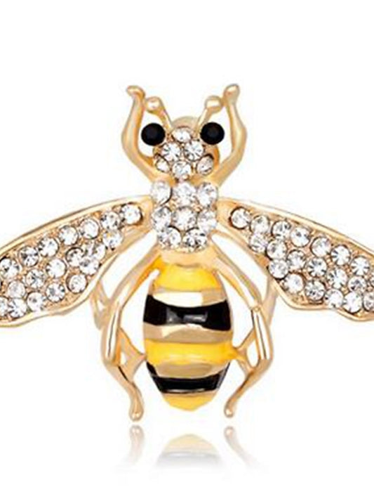 Women's Brooches Classic Bee Cute Stylish Brooch Jewelry Gold For Street Daily - LuckyFash™
