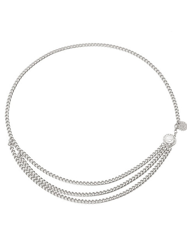 Women's Chain Party Wedding Street Dailywear Gold Silver Belt Pure Color Fall Winter Spring Summer Alloy - LuckyFash™