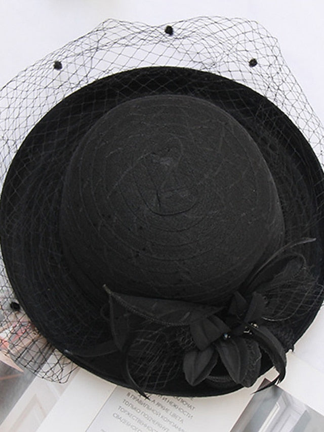 Women's Hat Bucket Hat Sun Hat Black Purple Pink Party Outdoor Dailywear Floral Floral Portable Windproof Comfort - LuckyFash™