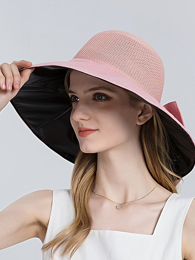 Summer Sun Hat Outdoor Foldable Bucket Hats Women Anti-UV Sun Hat Sunscreen Beach Casual Fashion Ladies Hat - LuckyFash™