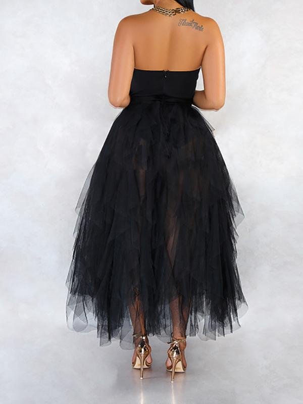 Eye Catch Mesh Sleeveless Maxi Dress - LuckyFash™