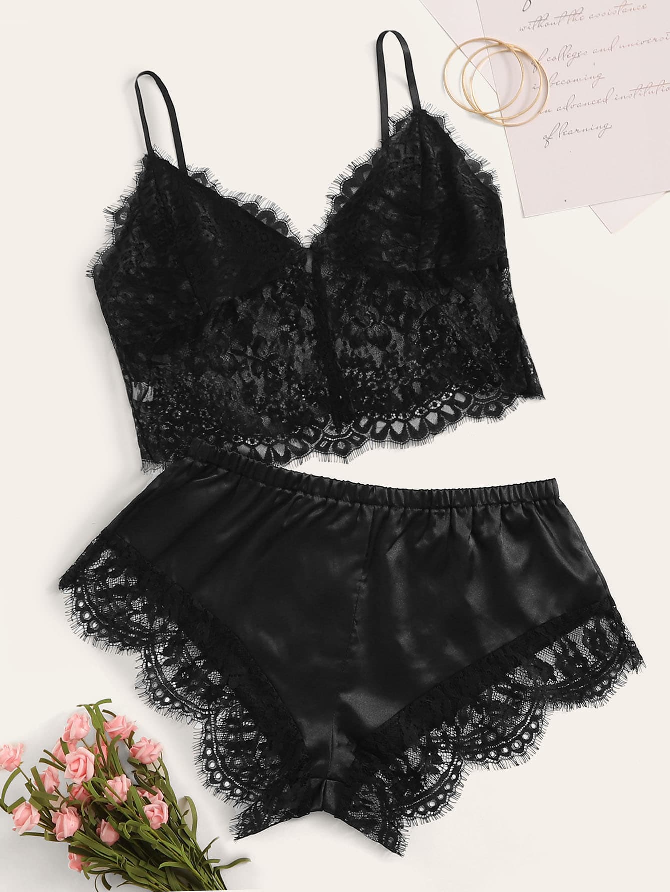 Eyelash Floral Lace Lingerie Set - LuckyFash™