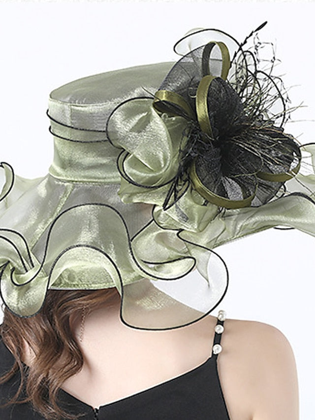 Women's Hat Bucket Hat Sun Hat Green Black Blue Party Outdoor Dailywear Floral Floral Portable Windproof Comfort - LuckyFash™