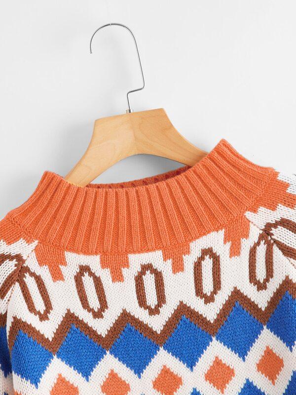 Fair Isle Pattern Sweater - LuckyFash™