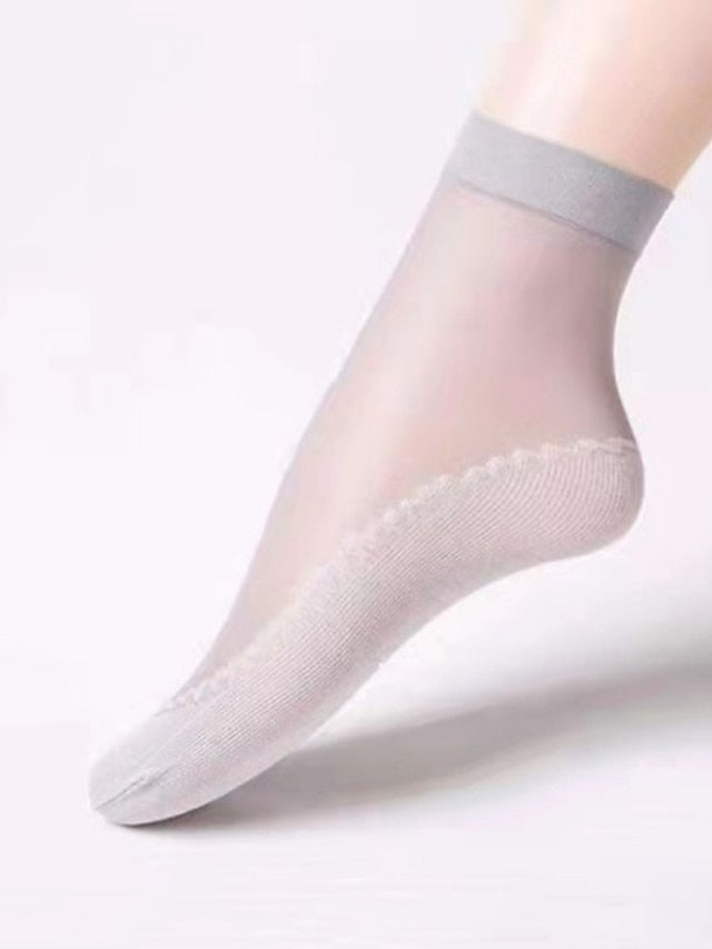 Women's Anckle Socks Low Cut Socks Home Sports & Outdoor Holiday Polyester Sports & Outdoors Casual Sweet 10 Pairs - LuckyFash™