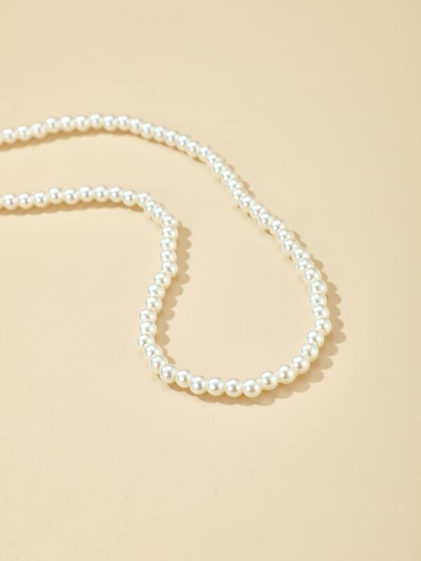 Faux Pearl Beaded Necklace - LuckyFash™