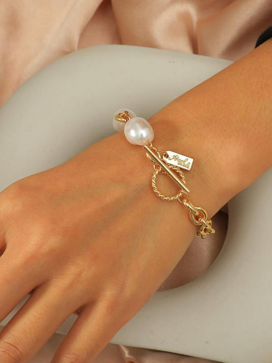Faux Pearl Decor Bracelet - LuckyFash™