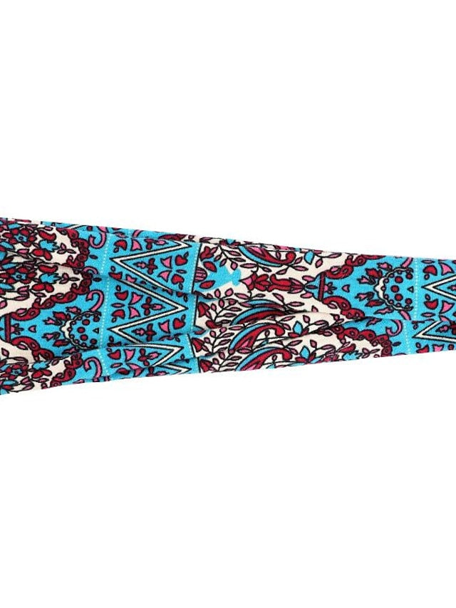 europe and the united states cross-border fashion sports hairband yoga bundle sweat-absorbing headband new ladies wide-brimmed printed headwear - LuckyFash™