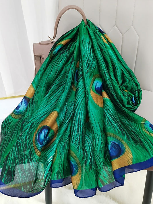 Women's Scarves Shawl Daily Holiday Animal Chiffon Vacation Casual Sunscreen Outdoor Casual 1 PC - LuckyFash™
