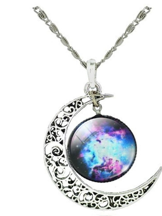 Women's necklace Chic & Modern Party Moon Necklaces / Blue / Purple / Fall / Winter / Spring - LuckyFash™
