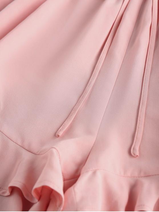 Flounce Tie Elastic Waist Shorts - LuckyFash™