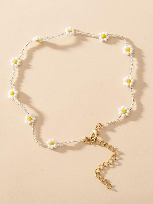 Flower Decor Beaded Necklace - LuckyFash™