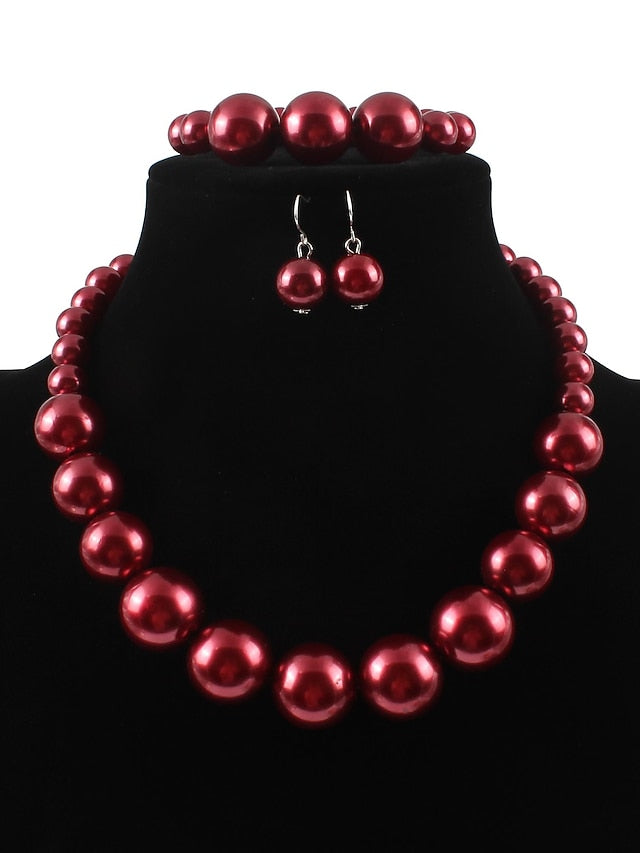 Women's necklace Chic & Modern Party Pure Color Jewelry Sets - LuckyFash™